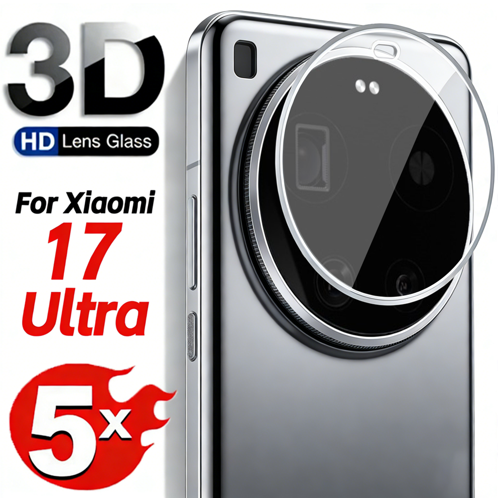 Photography Kit Xiaomi 17 Ultra - 5-1Pcs HD Clear Tempered Glass Camera