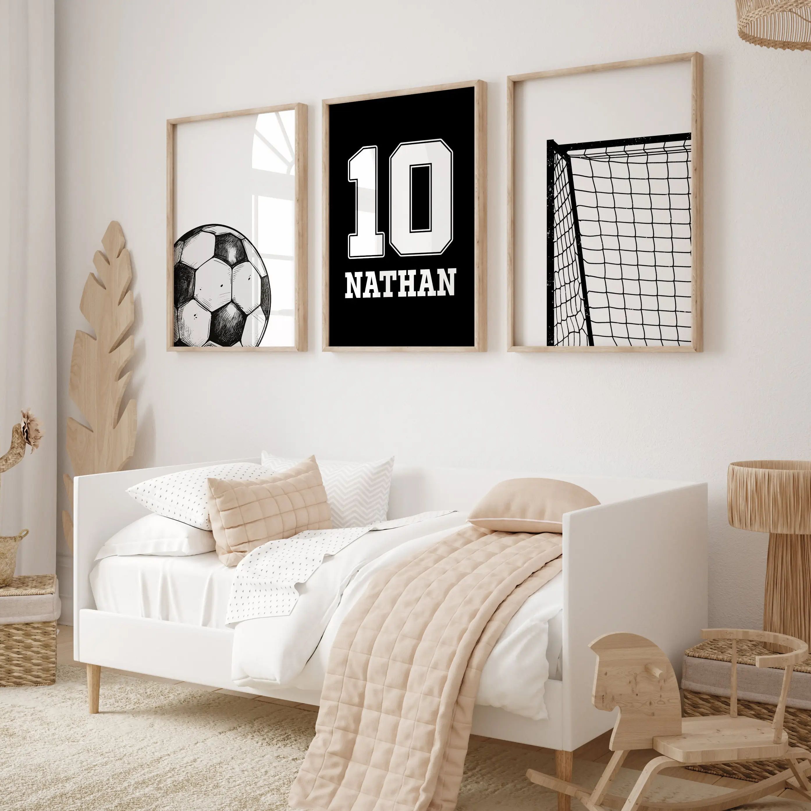 Photography Image - Custom Name and Number Soccer Wall