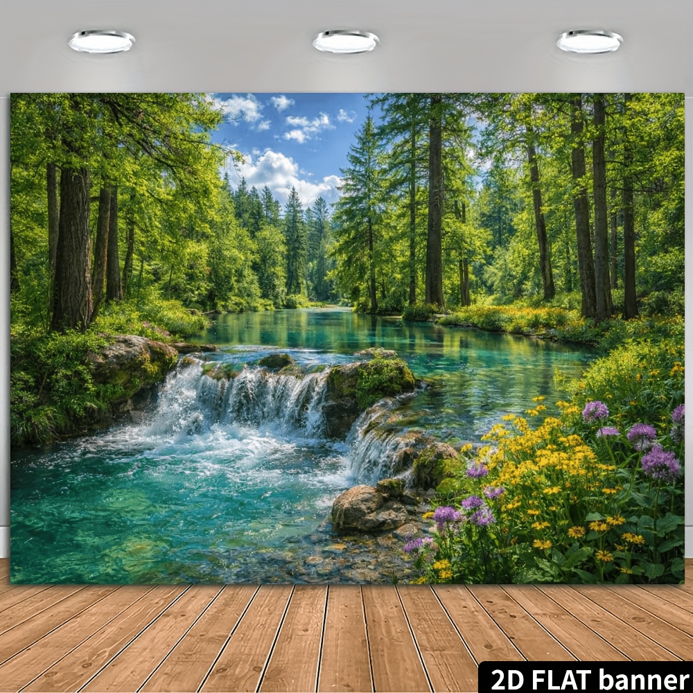 Photography Youtube - 2D Plane Forest Waterfall and Stream