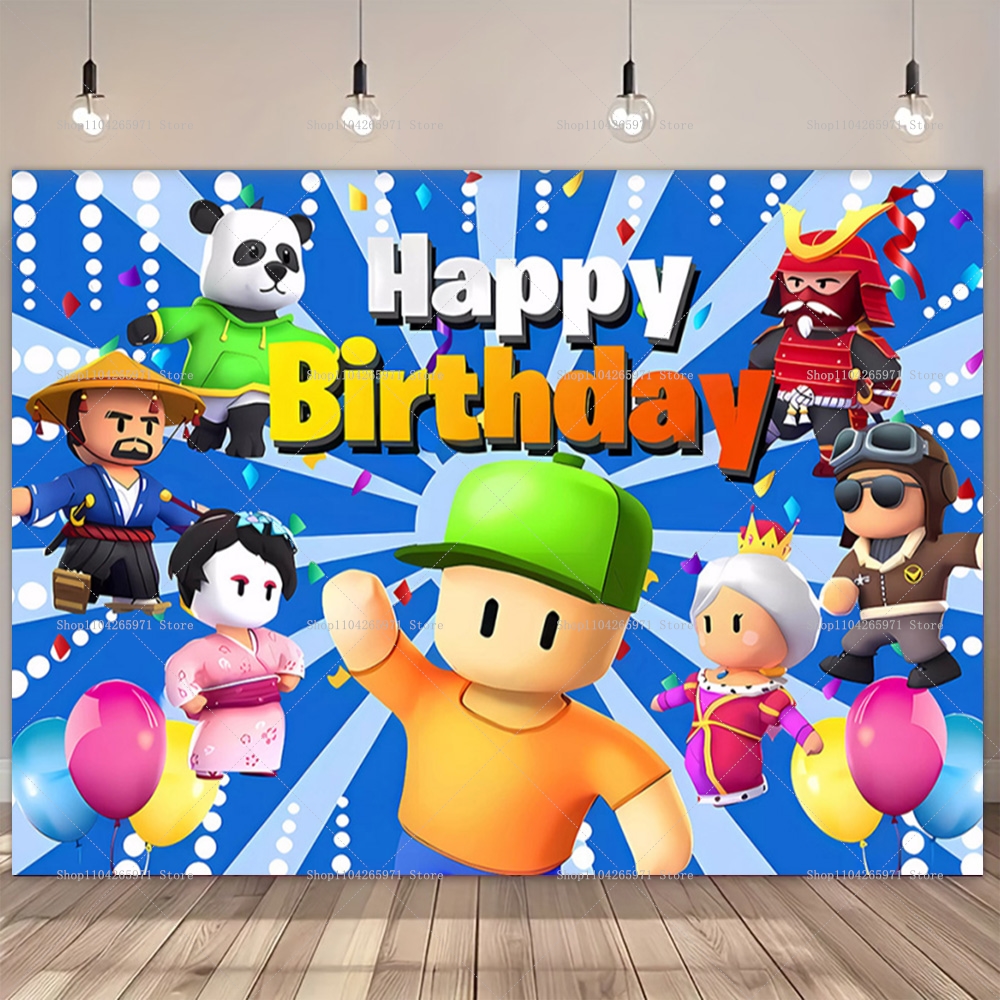 Photography Architecture - Stumble Guys Theme Birthday Party Cartoon