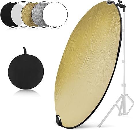 Reflector 5 In 1 - 43Inch/110cm Photography Light Reflector, Portable Foldable