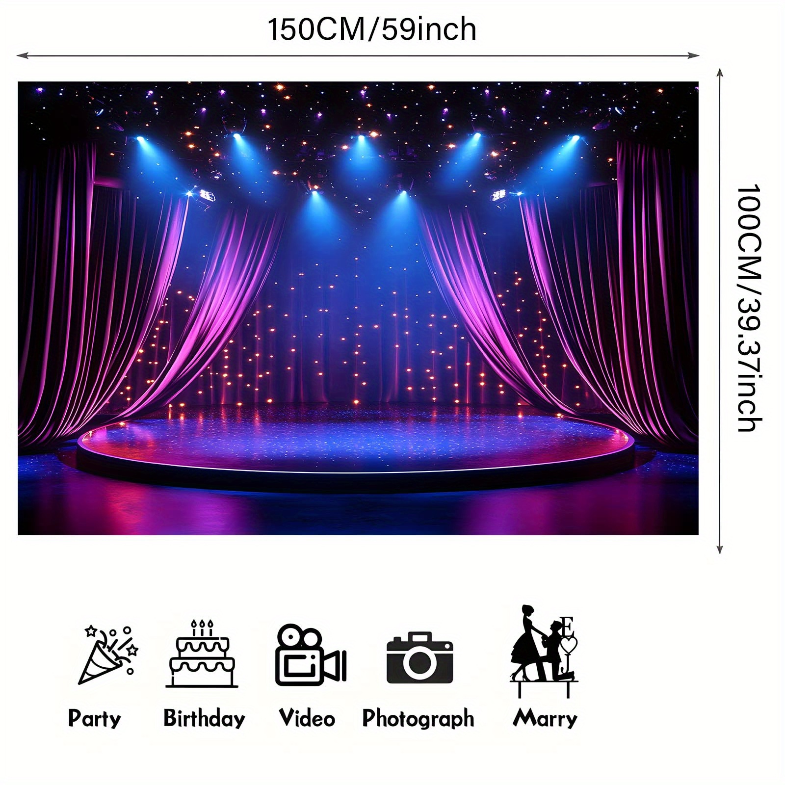 Performance stage background b - Photography Youtube avis et prix