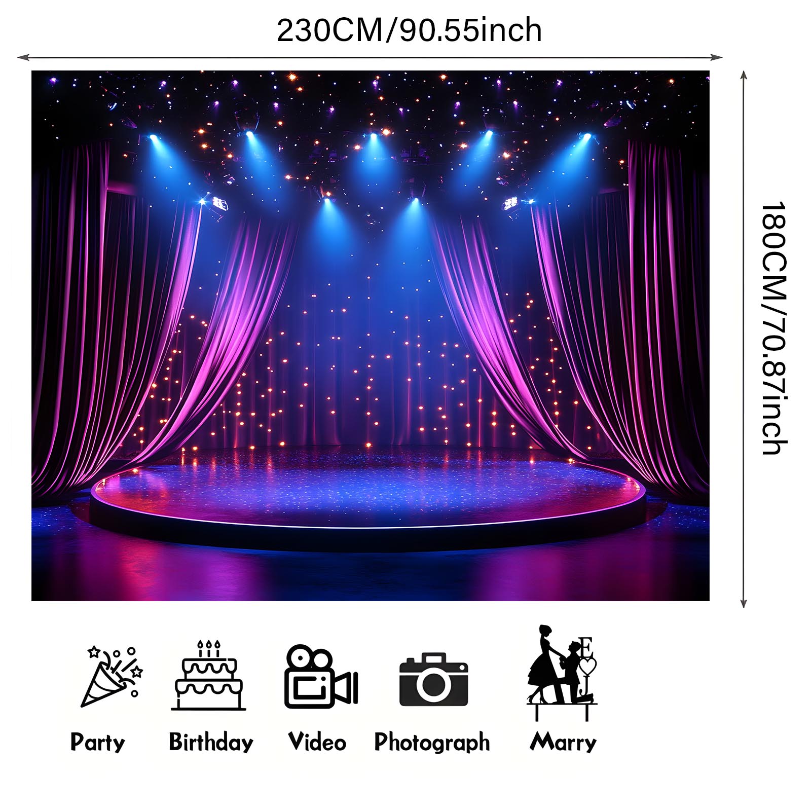 Performance stage background b - Photography Youtube avis et prix