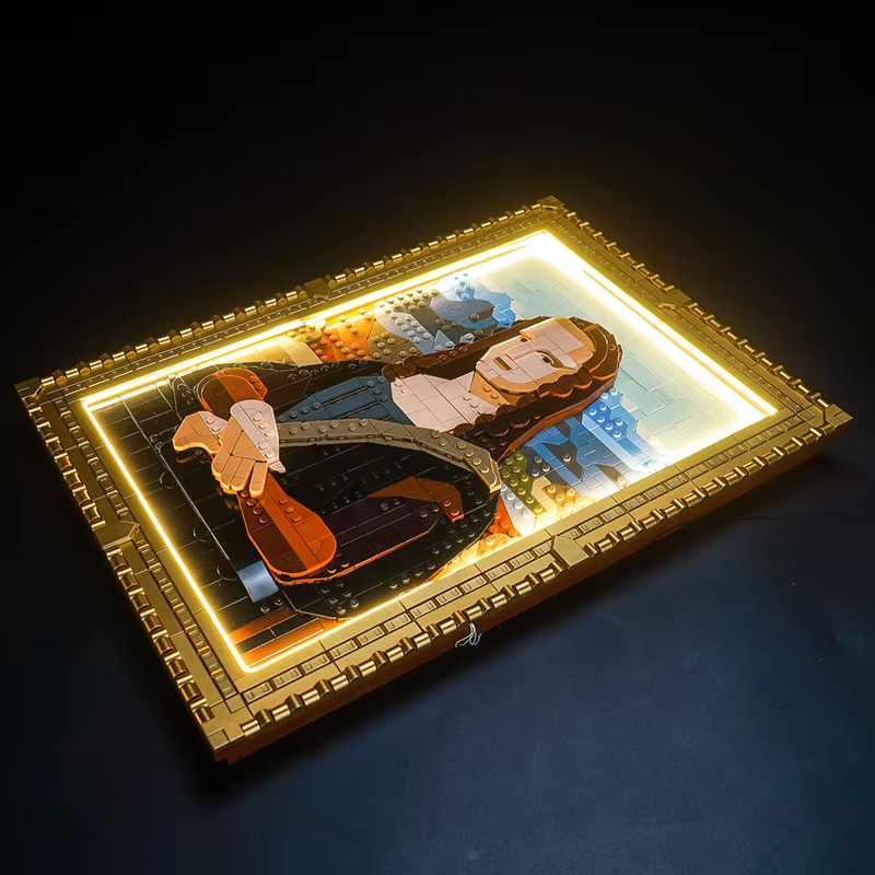 DIY Mona Lisa Building Blocks  - Photography Architecture avis et prix