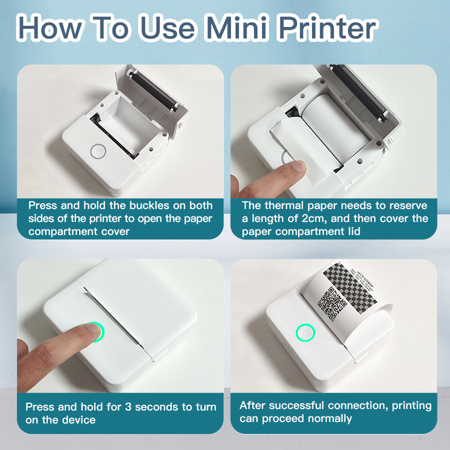 X6 Mini Printer Sticker Paper  - Photography Journal avis et prix