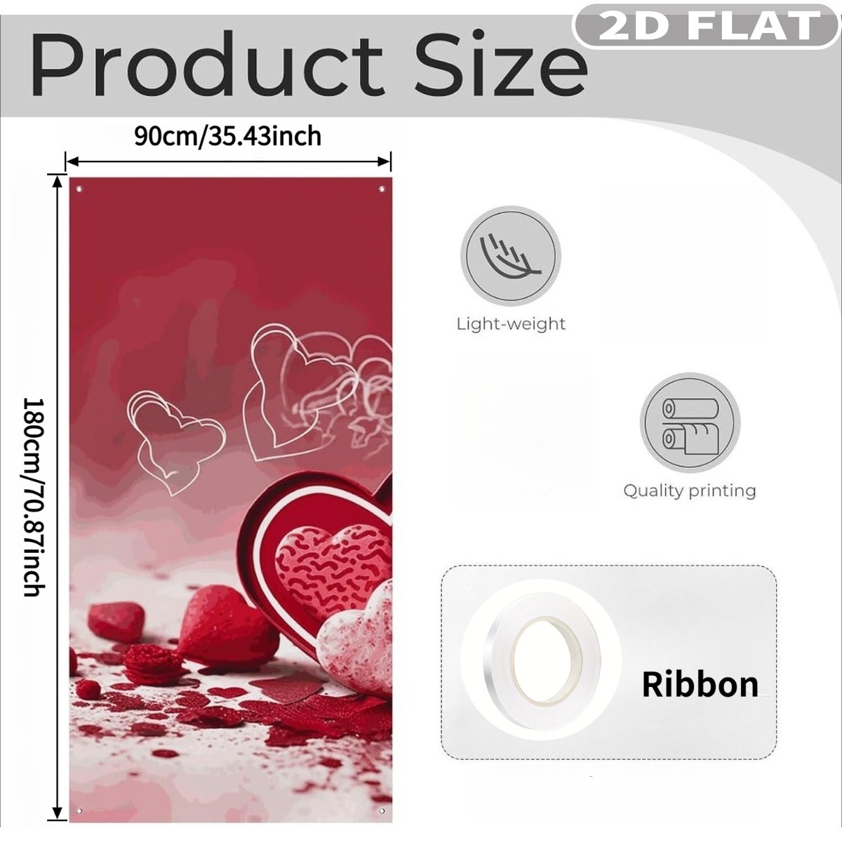 2D FLAT 1pc Valentine Day Hang - Photography Of The Day avis et prix