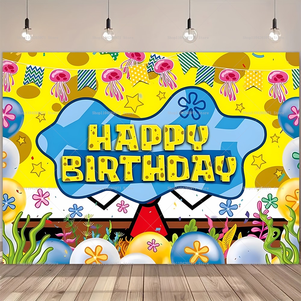 SpongeBob Party Backdrop Banne - Photography Architecture avis et prix