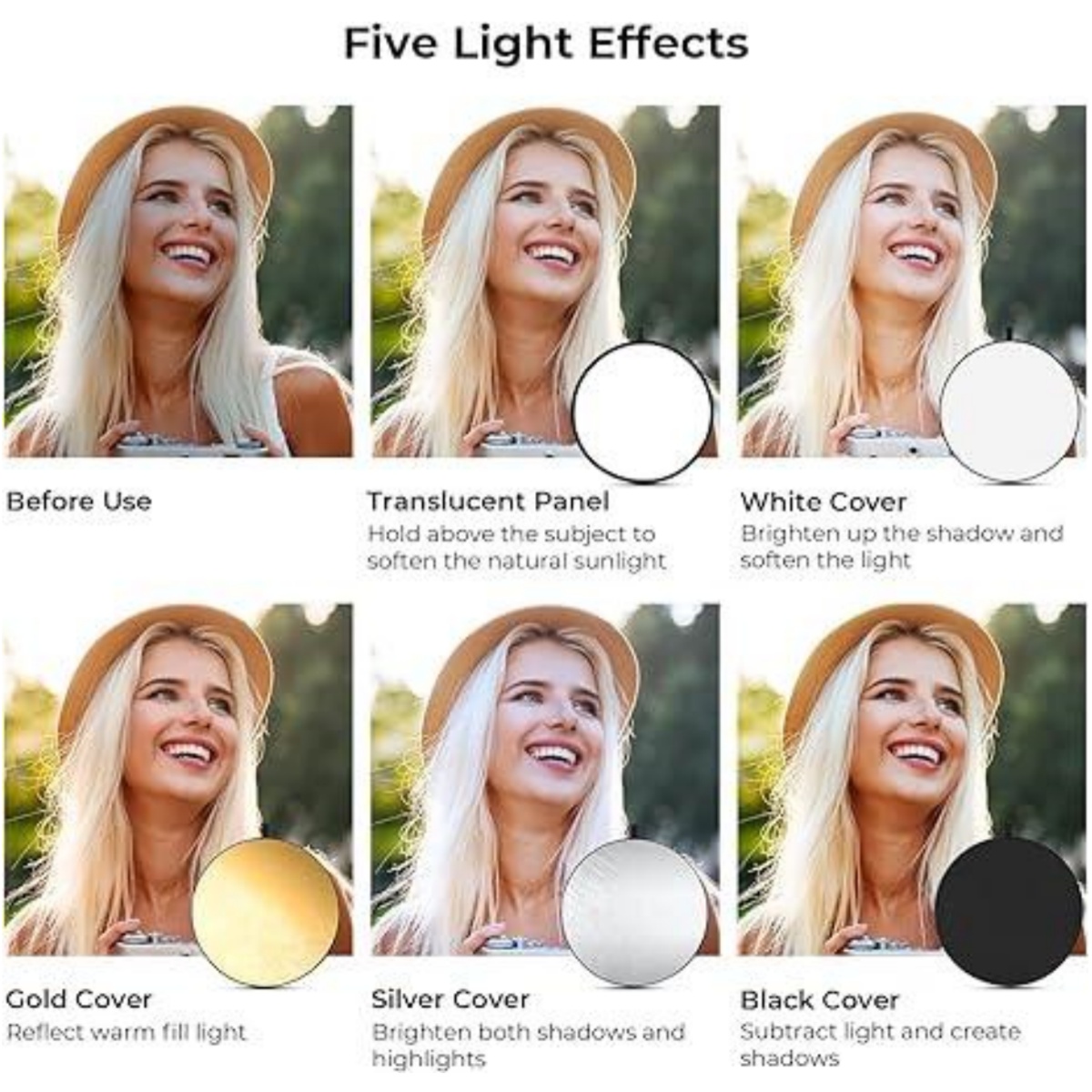 HUANYINGBJB Portable 5 in 1 Ph - Reflector 5 In 1 avis et prix