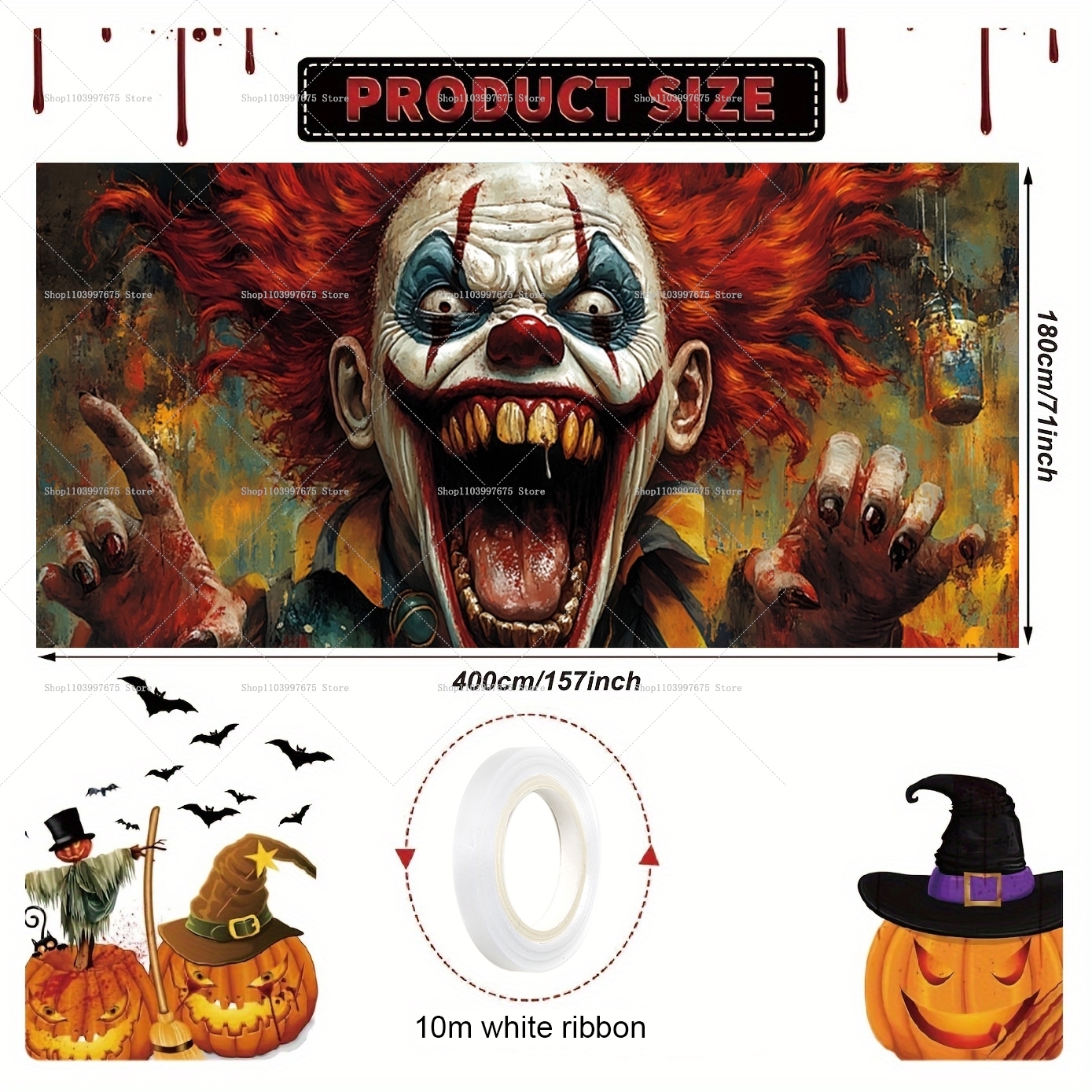 2D Halloween Horrible Clown Ga - Photography Architecture avis et prix