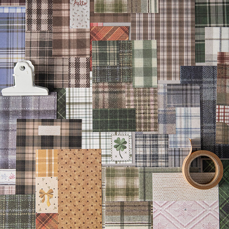 50pcs Creative Plaid Decor Scr - Photography Journal avis et prix