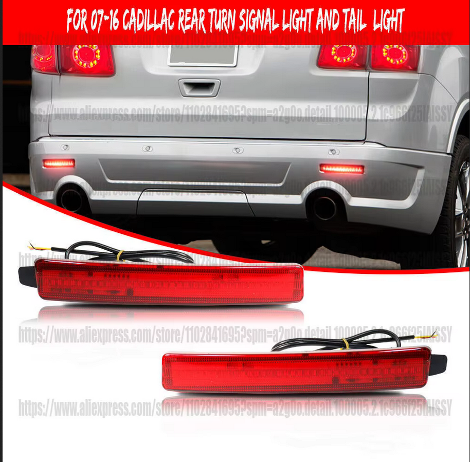 2PCS Red LED Rear Reflector Ta - Reflector 5 In 1 avis et prix