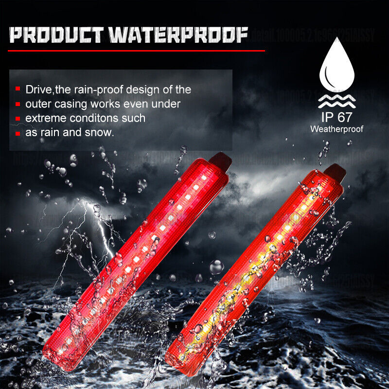 2PCS Red LED Rear Reflector Ta - Reflector 5 In 1 avis et prix