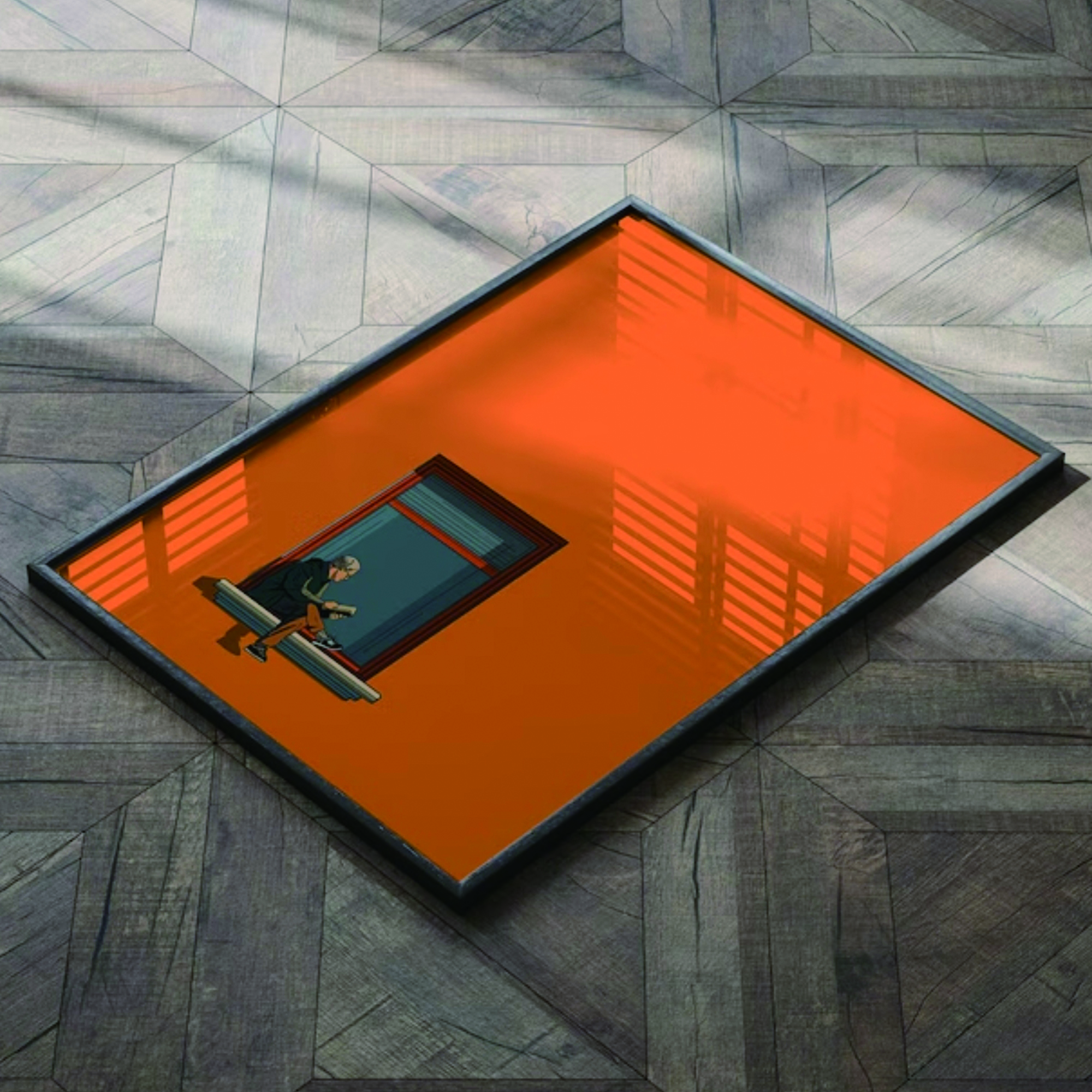 Orange Minimalist Dopamine War - Photography Image avis et prix