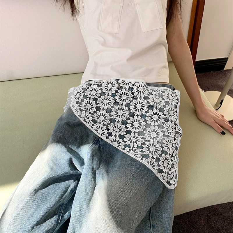 New Korean Lace Triangle Scarf - Photography Triangle avis et prix