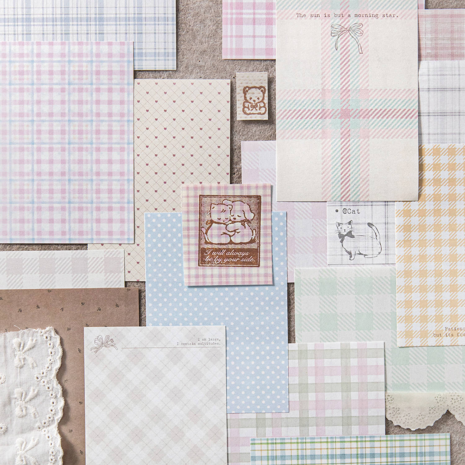 50pcs creative plaid Decor Scr - Photography Journal avis et prix