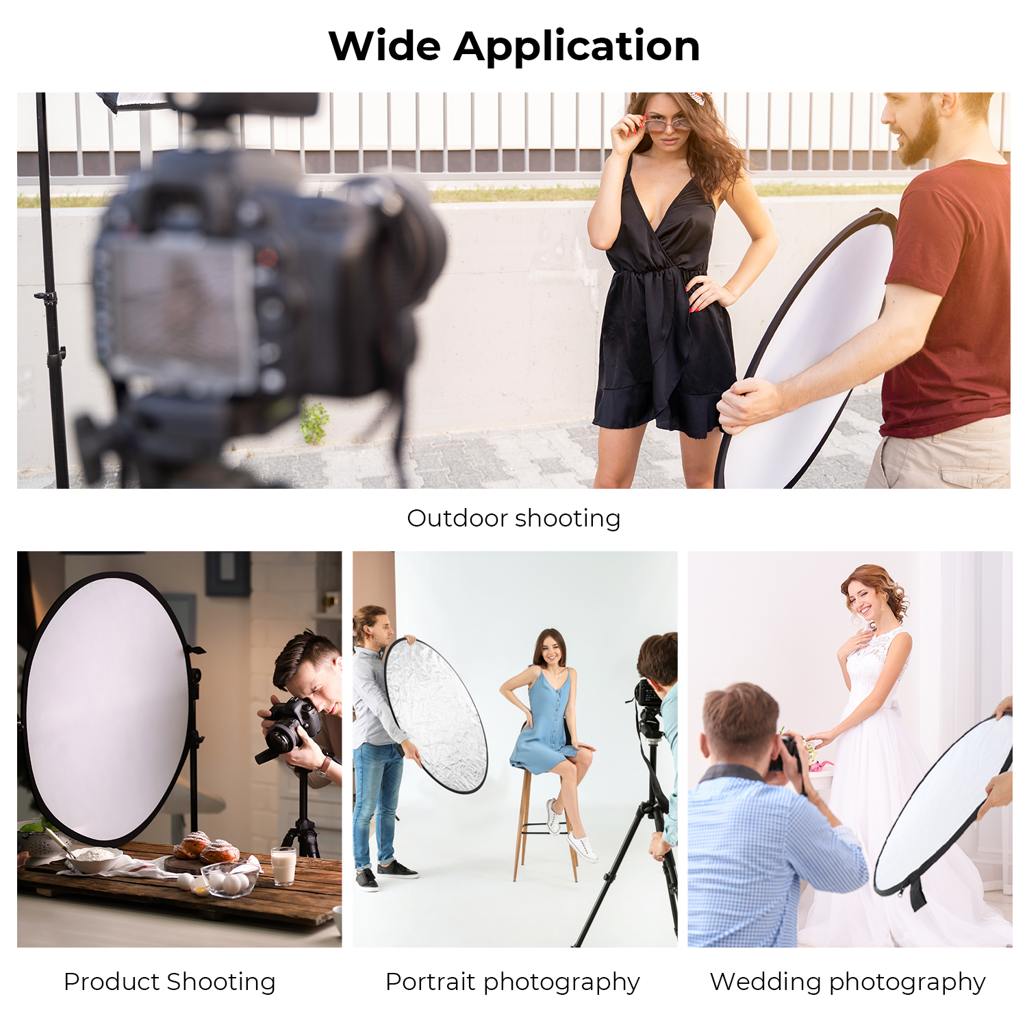 K&F CONCEPT 56/80/110cm 5-in-1 - Reflector 5 In 1 avis et prix