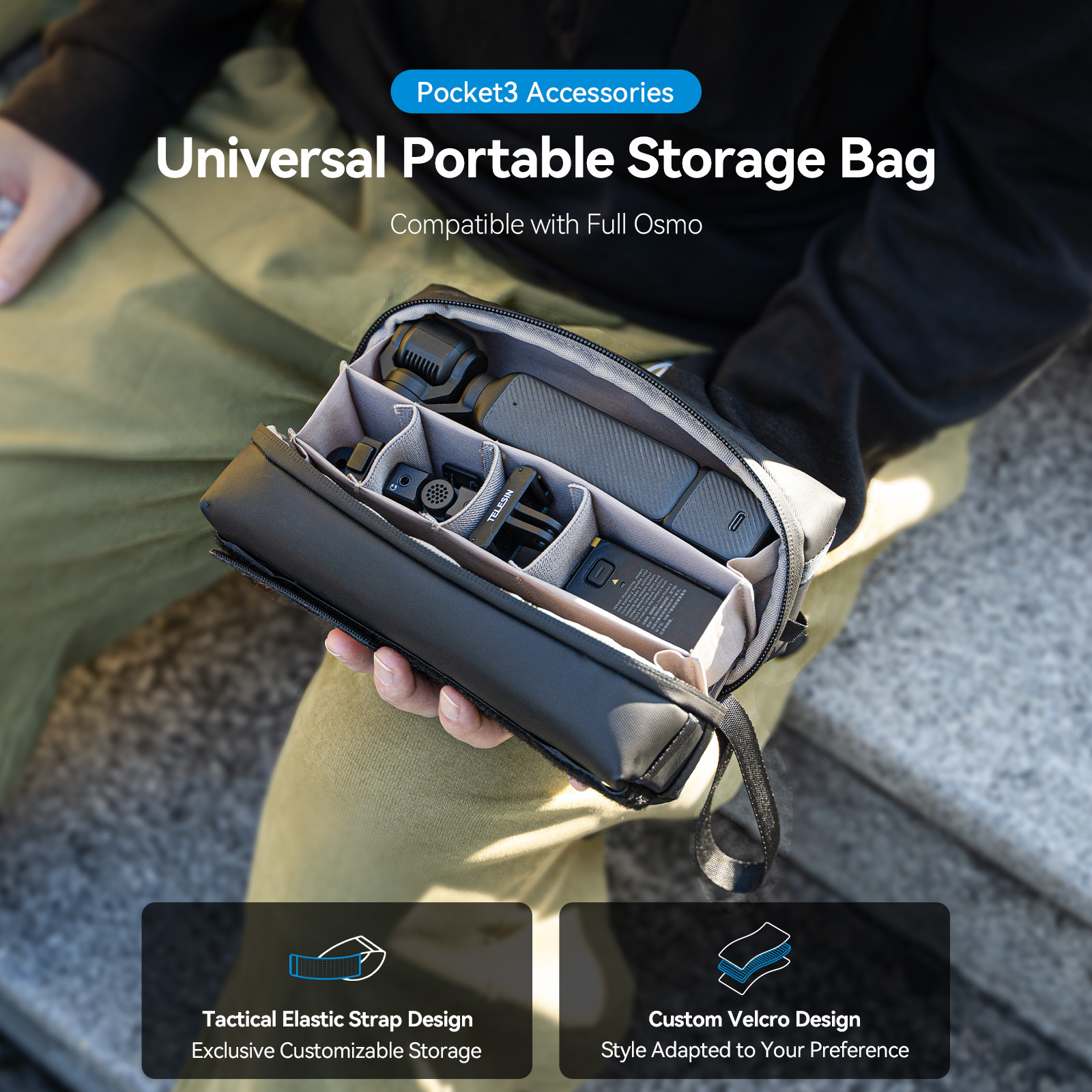 TELESIN Universal Portable Sto - Camera Bag Waterproof avis et prix