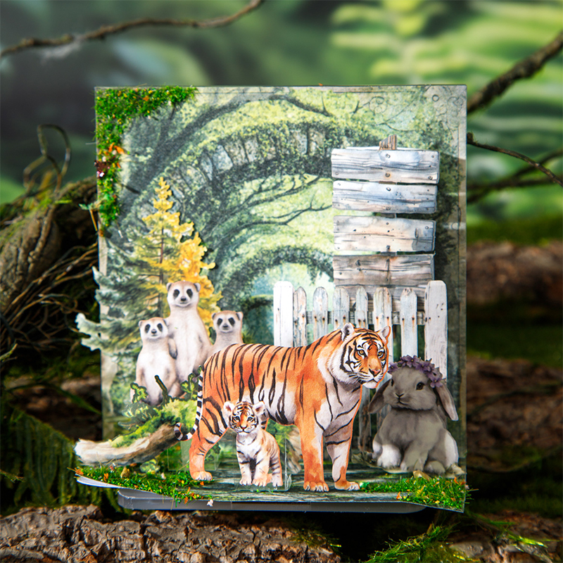 100pcs/box forest animals Deco - Photography Journal avis et prix