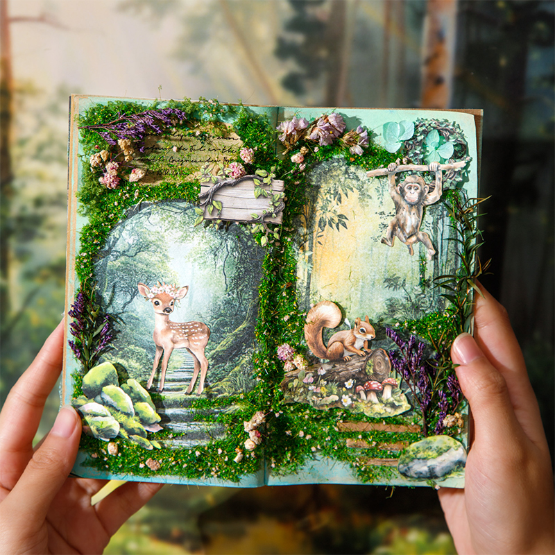 100pcs/box forest animals Deco - Photography Journal avis et prix