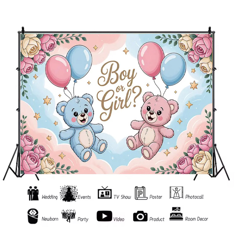 Gender ​Reveal Theme Backdrop  - Photography Architecture avis et prix