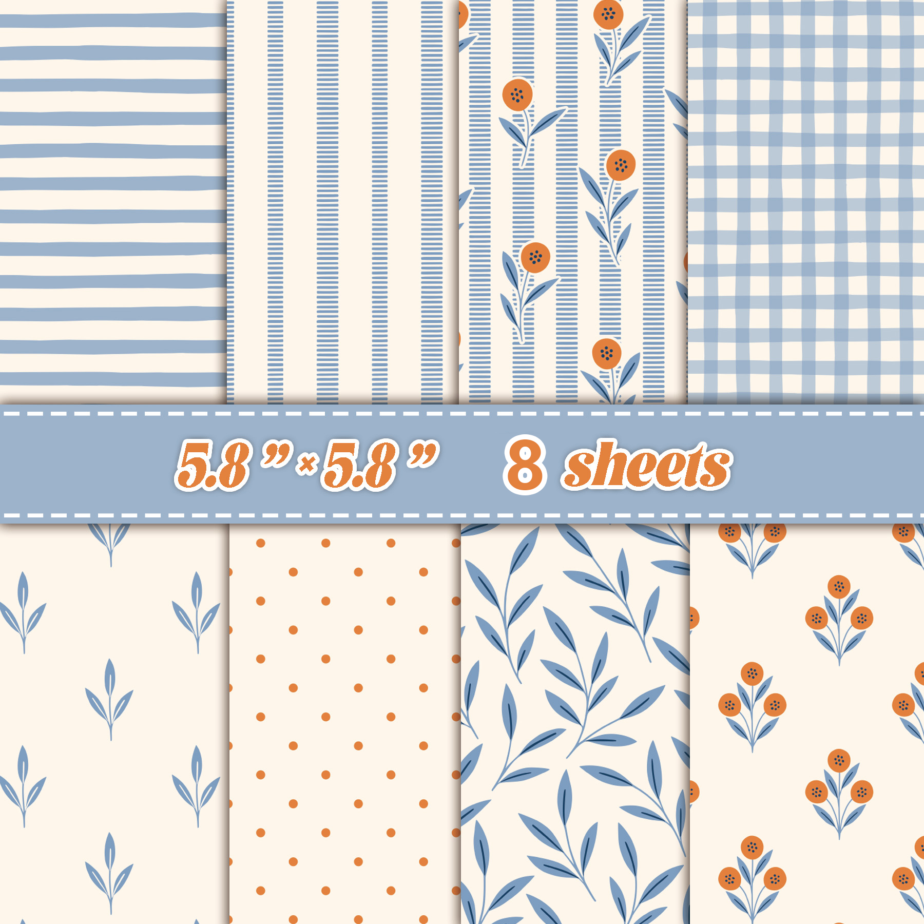8 Sheets Fresh Plaid Scrapbook - Photography Journal avis et prix