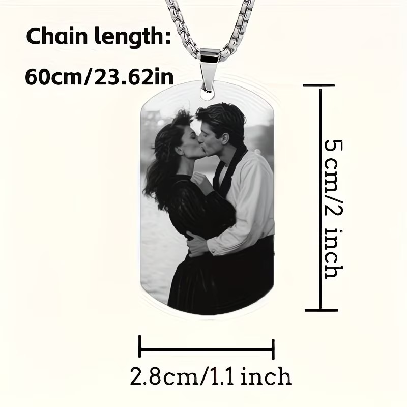 Custom Necklace with Engraved  - Photographic Memory avis et prix