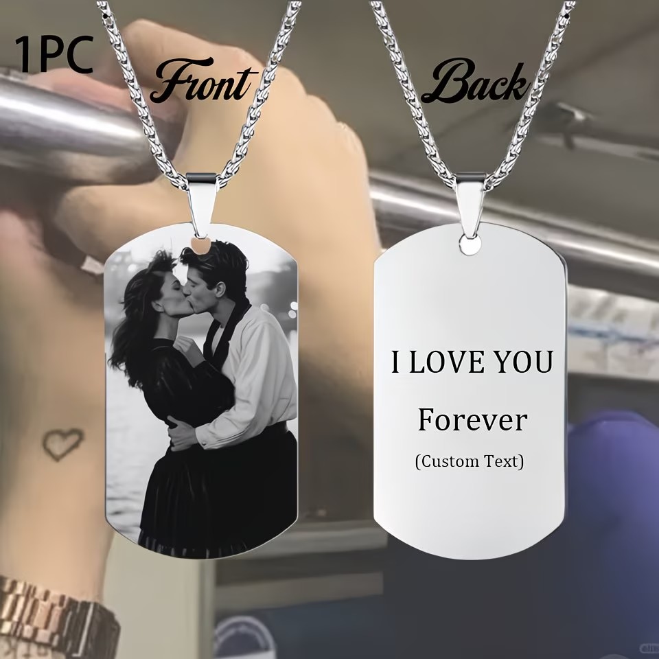 Custom Necklace with Engraved  - Photographic Memory avis et prix