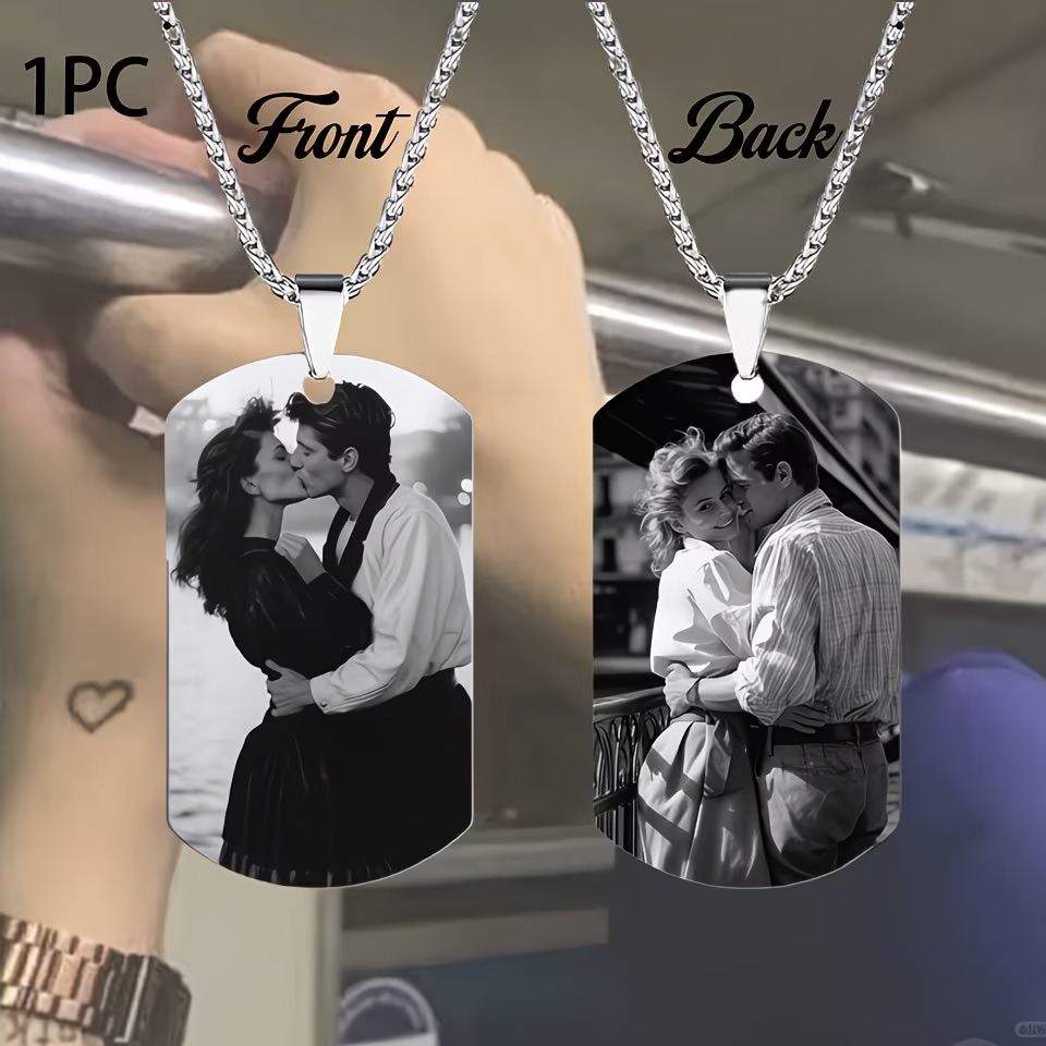 Custom Necklace with Engraved  - Photographic Memory avis et prix