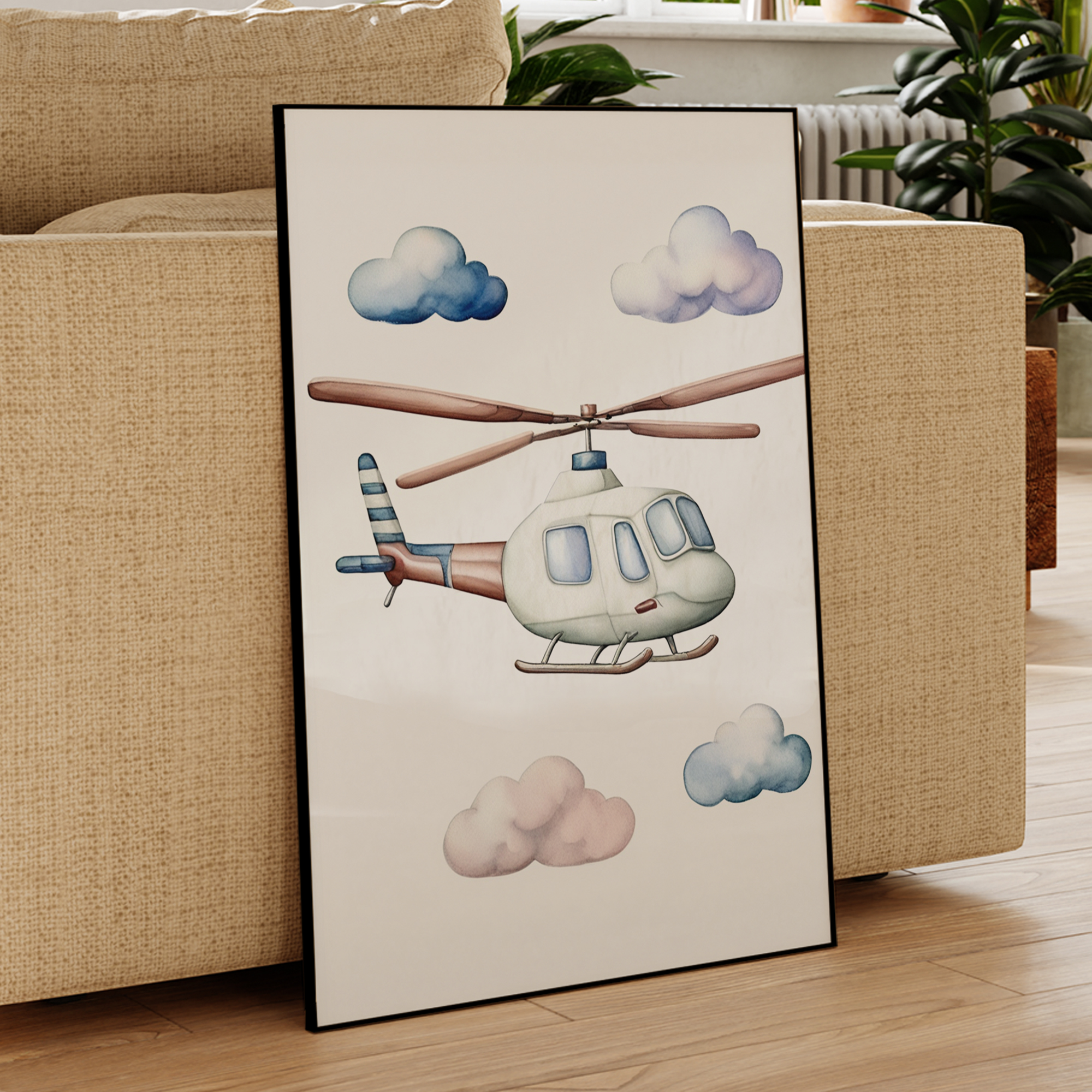 Cartoon Children Airplane Heli - Photography Image avis et prix