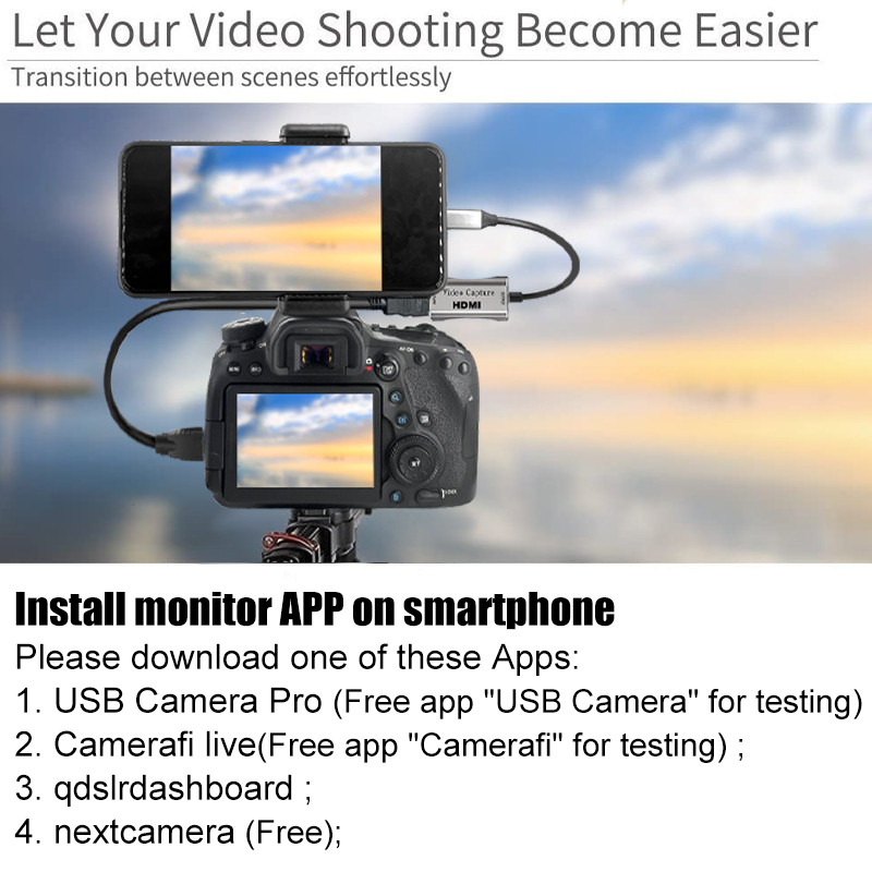 HDMI Adapter 4K Video Capture  - Photography Youtube avis et prix