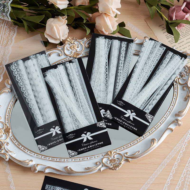30pcs Retro Floral White Lace  - Photography Journal avis et prix