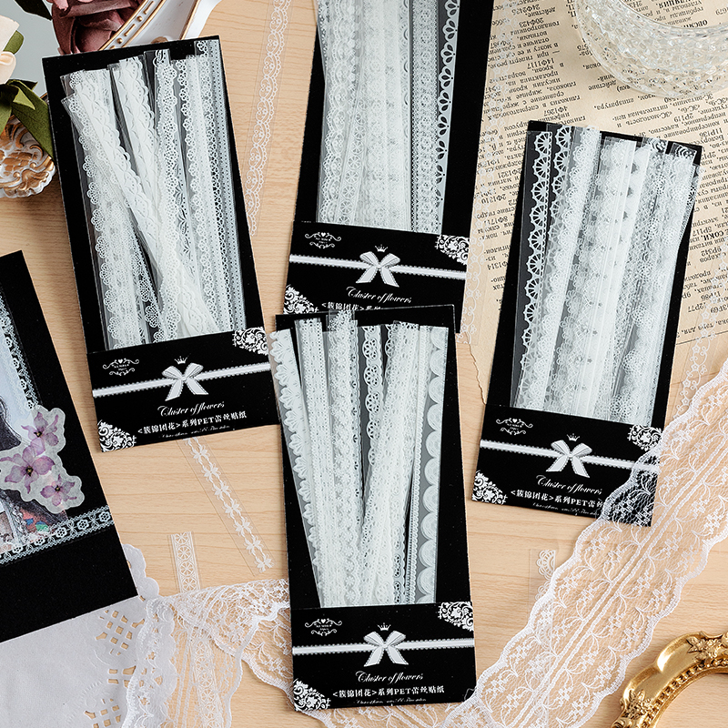 30pcs Retro Floral White Lace  - Photography Journal avis et prix
