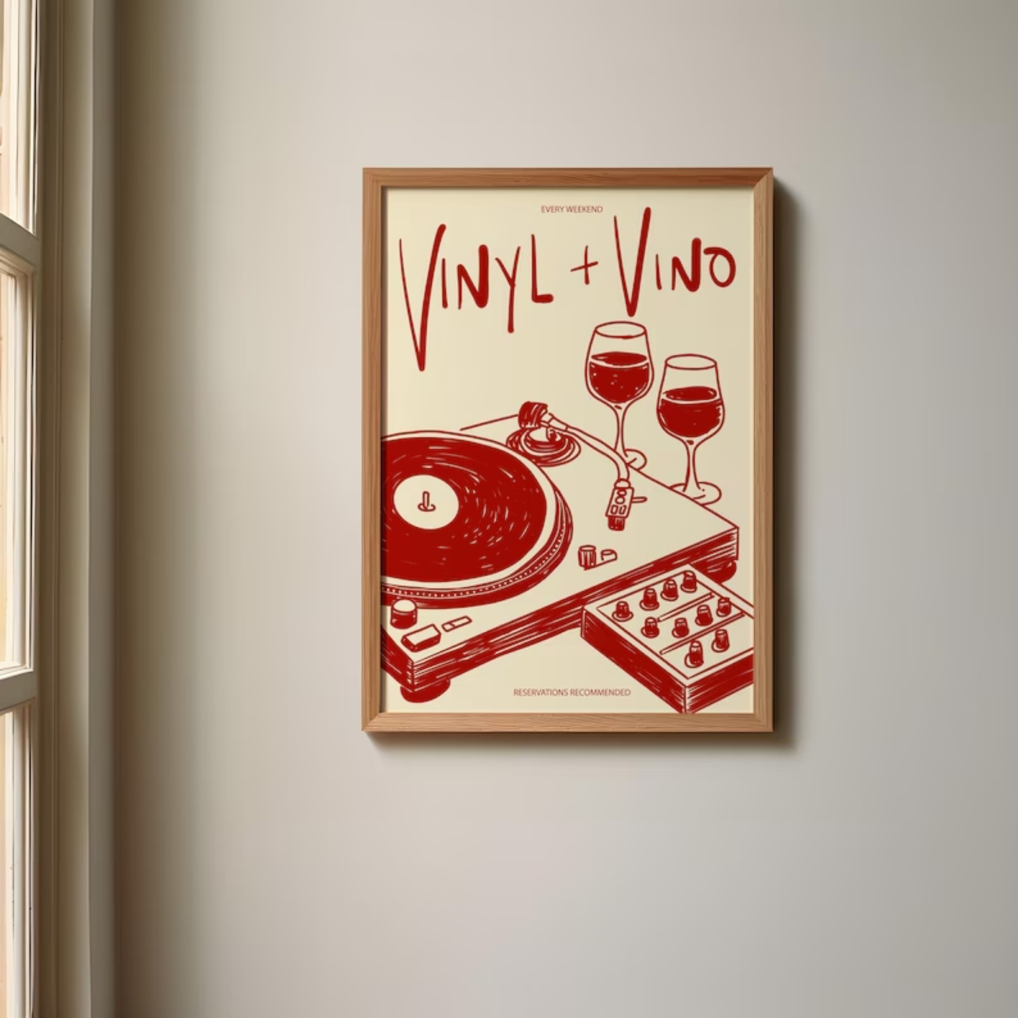 Vinyl & Vino Music Illustratio - Photography Image avis et prix