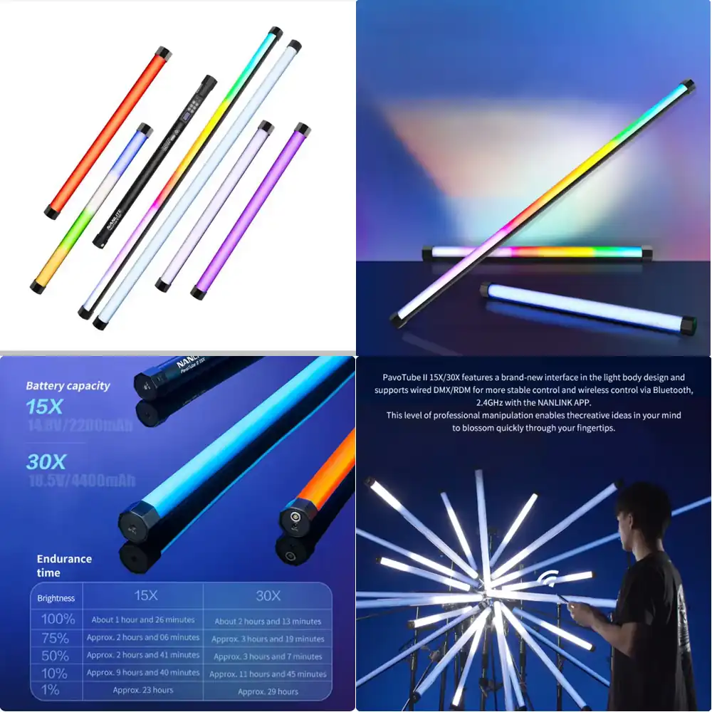 Nanguang Pavotube II 30X RGB P - Photography Youtube avis et prix