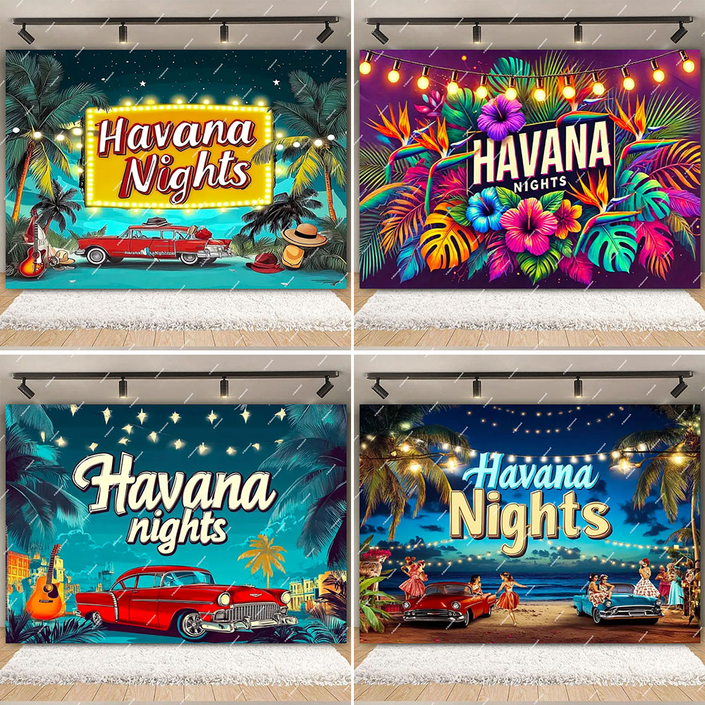 Havana Nights Backdrop Birthda - Photography Architecture avis et prix