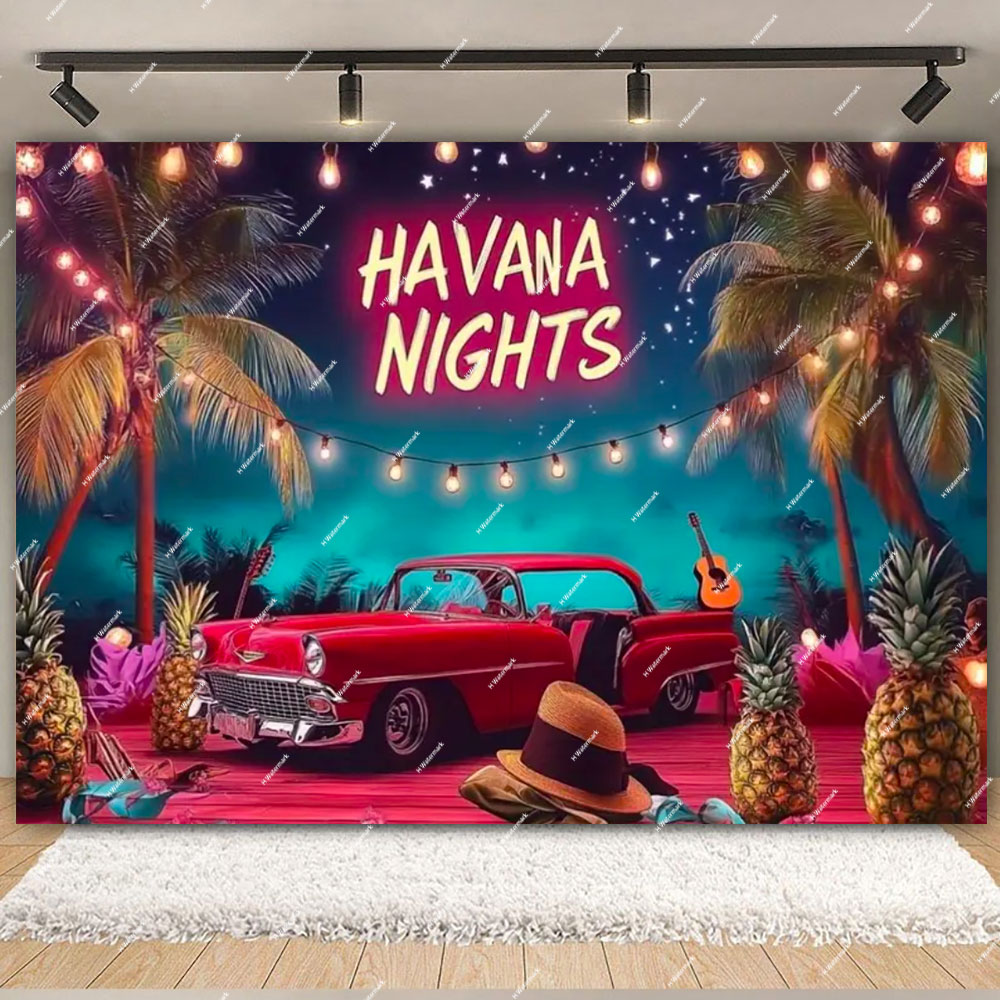 Havana Nights Backdrop Birthda - Photography Architecture avis et prix