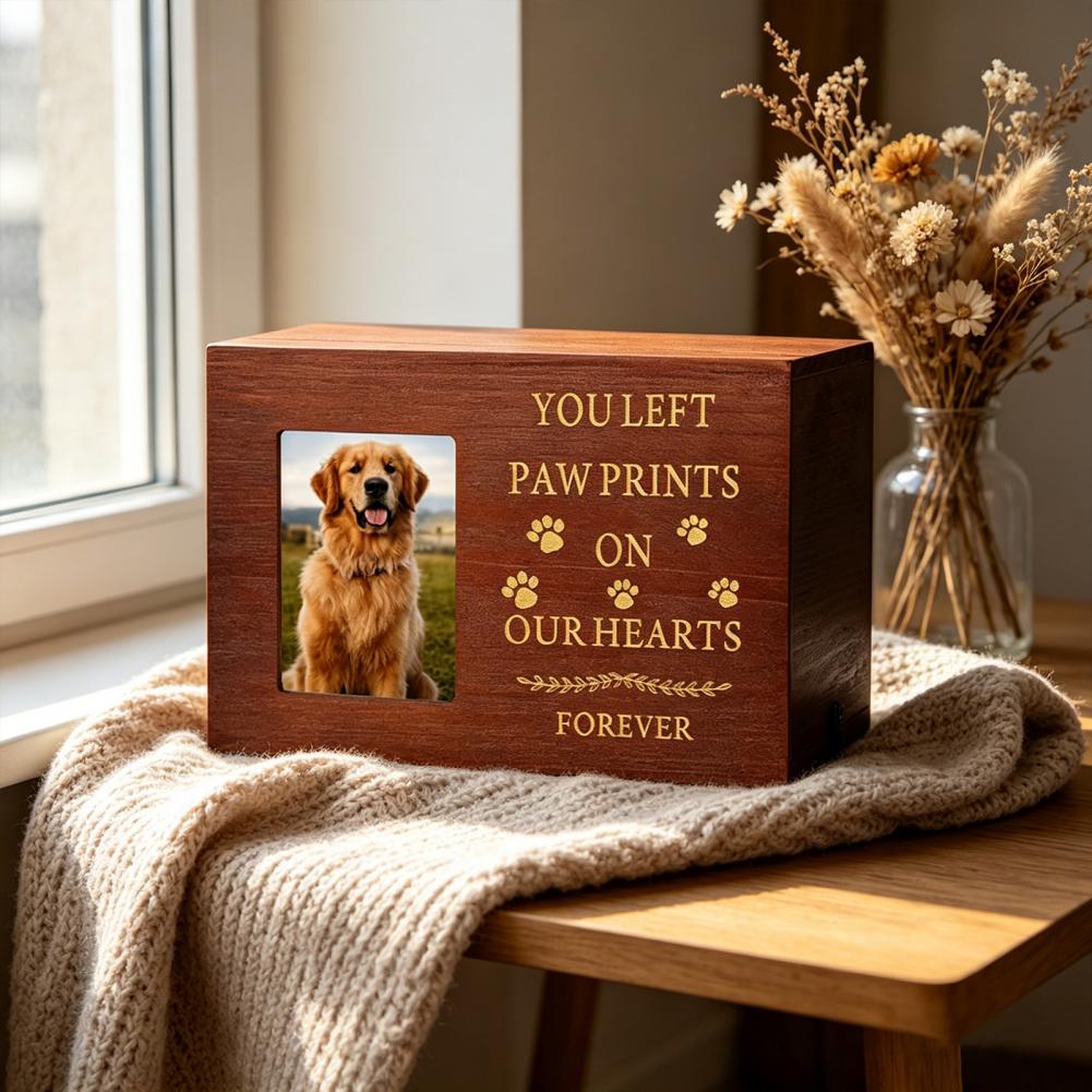 Wooden Pet Urn Solid Wood with - Photographic Memory avis et prix