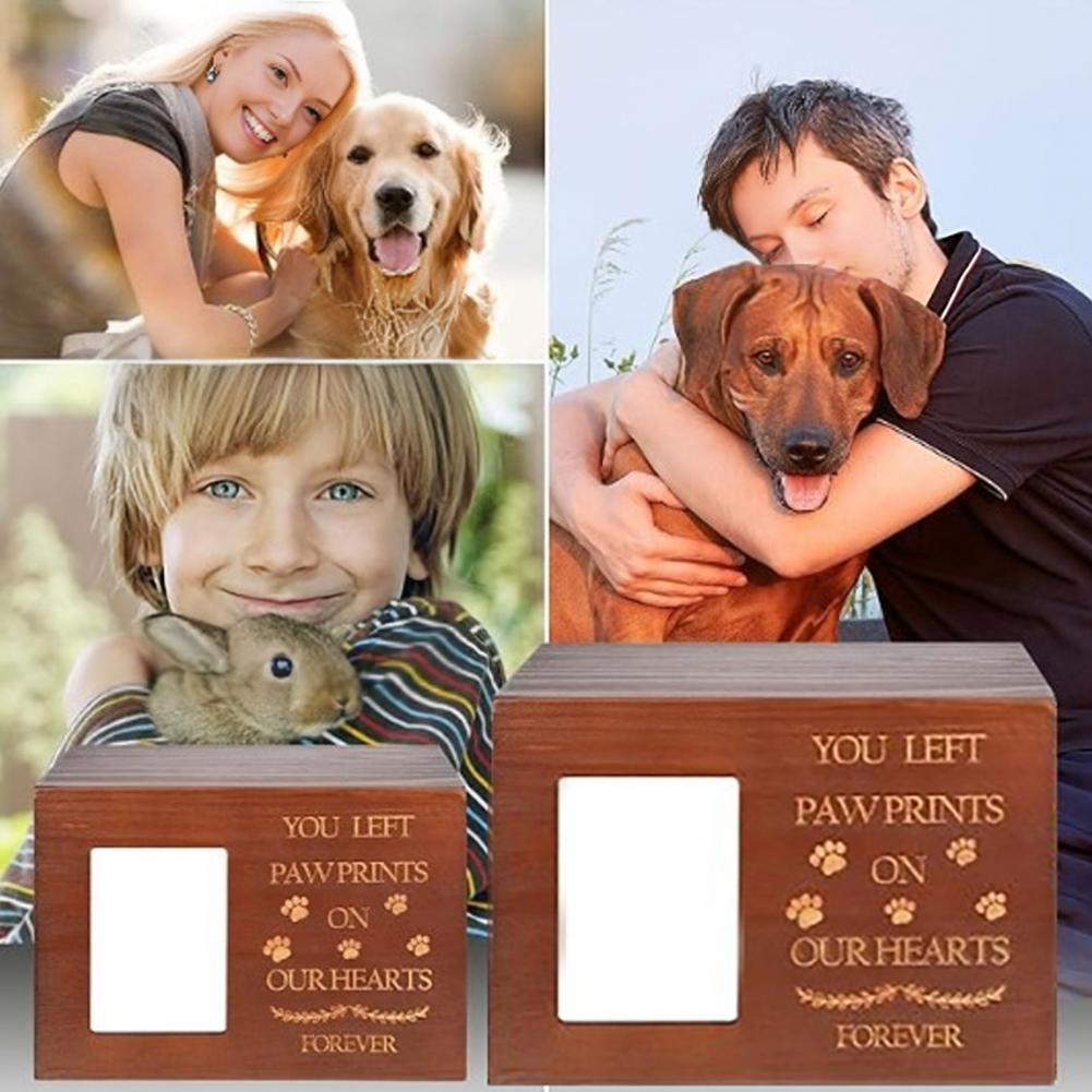 Wooden Pet Urn Solid Wood with - Photographic Memory avis et prix