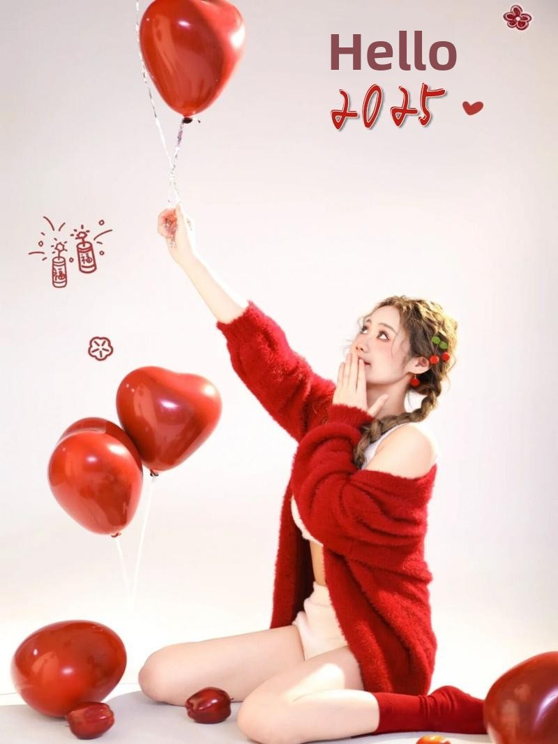 New Autumn Winter Red Sweater  - Photography Year avis et prix