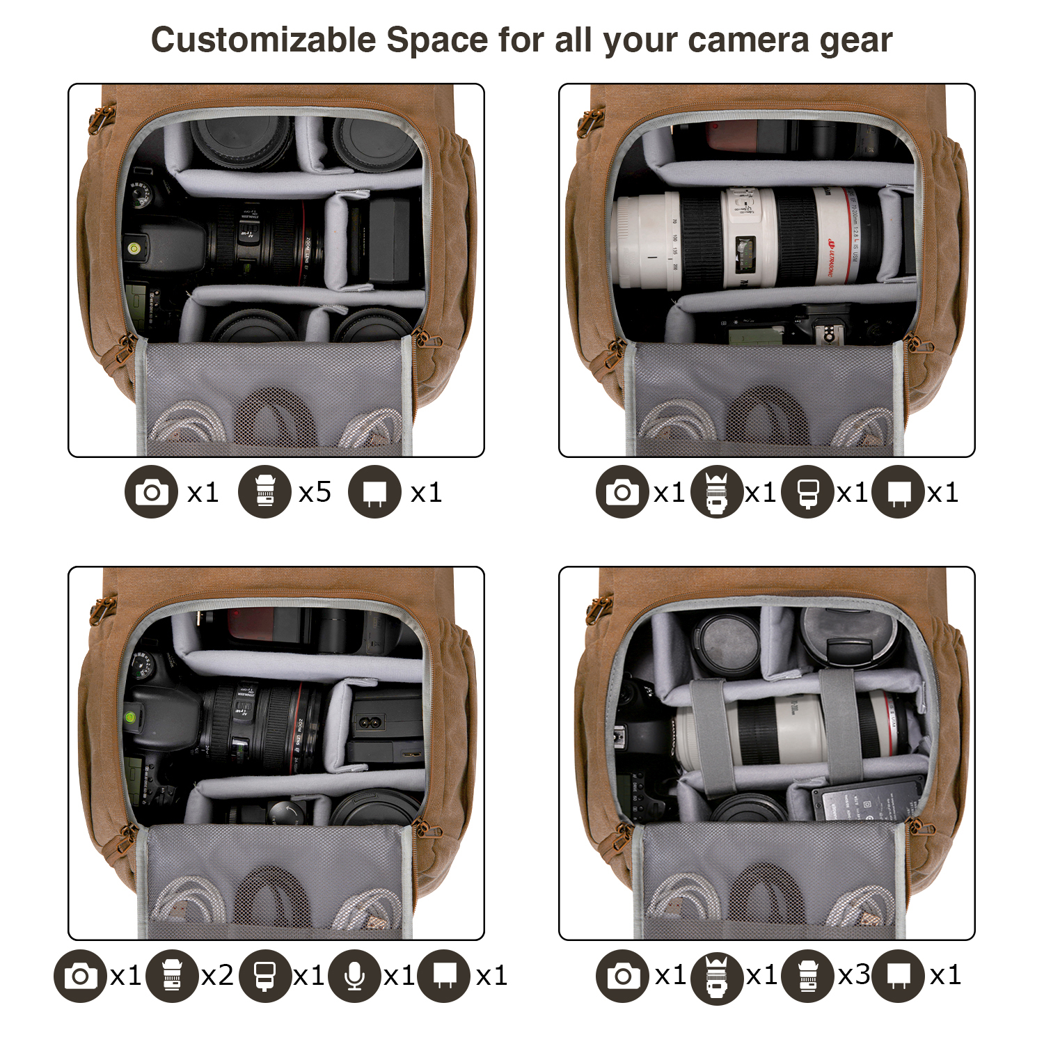 BAGSMART Camera Bag DSLR Photo - Camera Bag Waterproof avis et prix