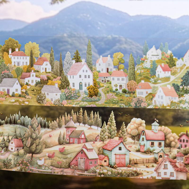 6 Rolls 6Cm×200Cm Village Them - Photography Journal avis et prix