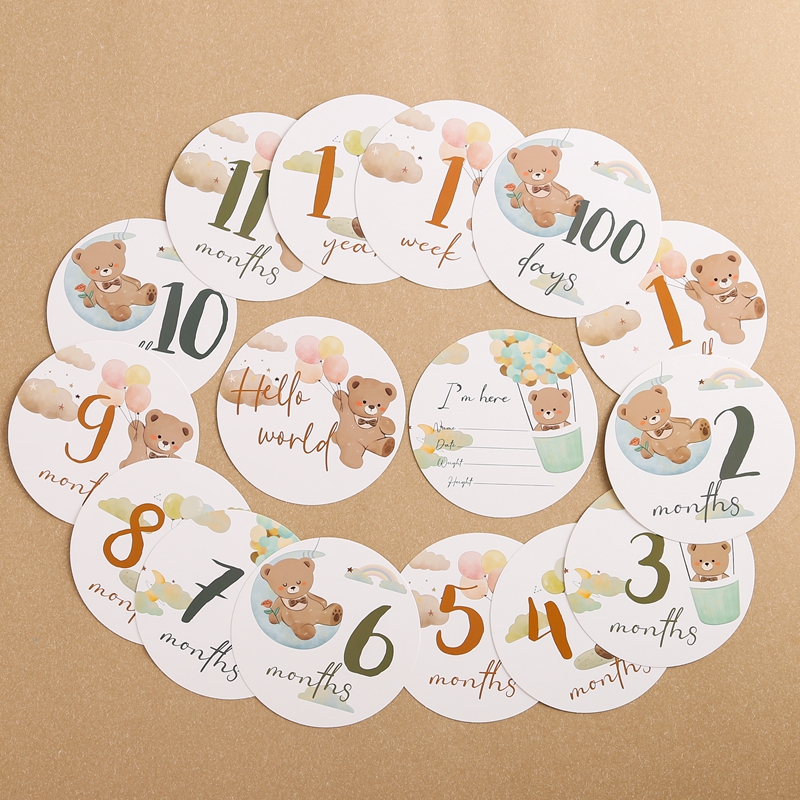 16pc Paper Milestone Newborn P - Photography Of The Day avis et prix