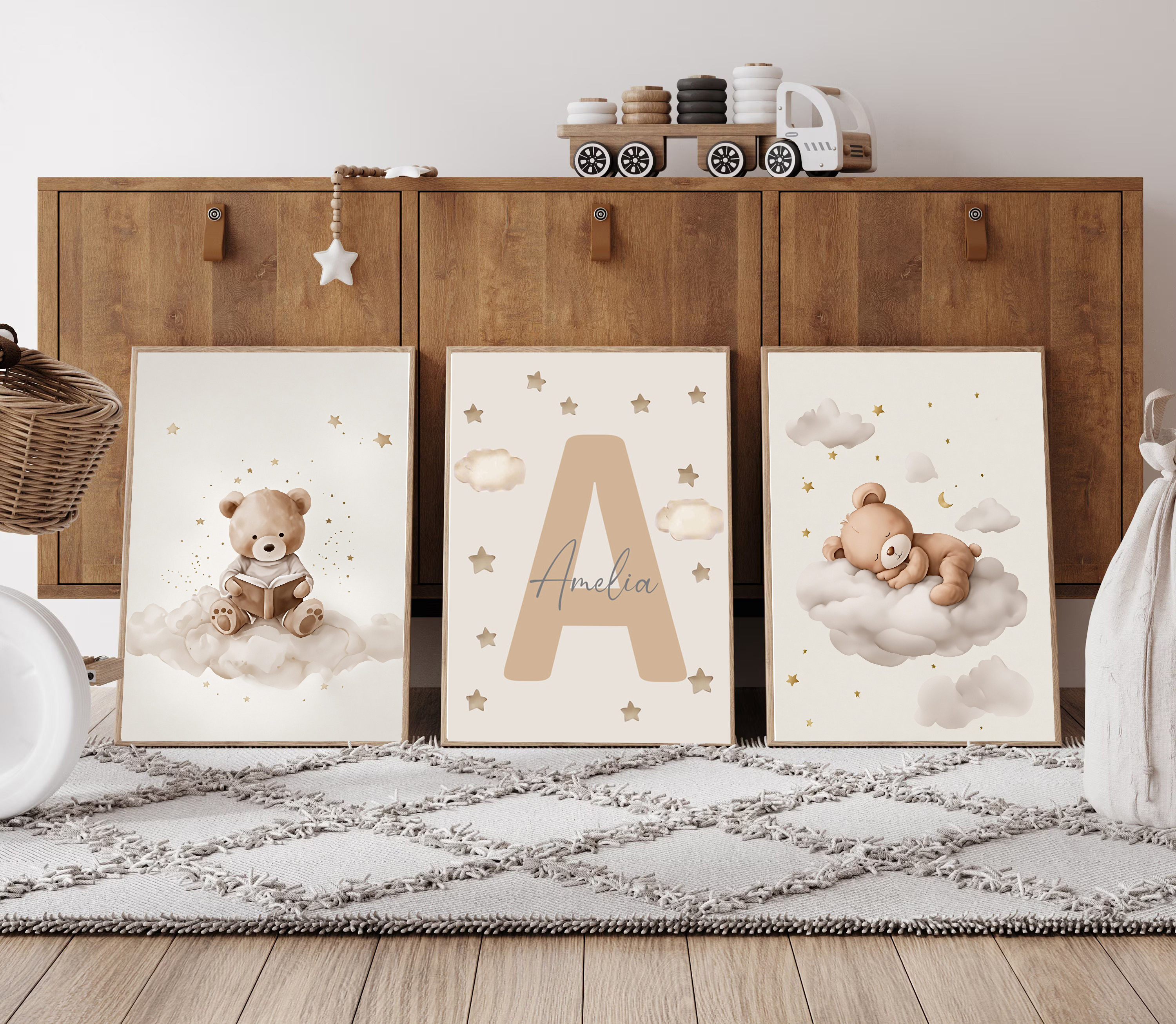 3pcs/set Bohemian Teddy Bear A - Photography Image avis et prix